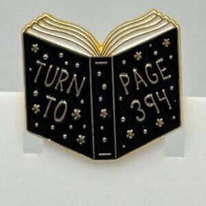 3/20 Turn to Page 394 Harry Potter Enamel Pin